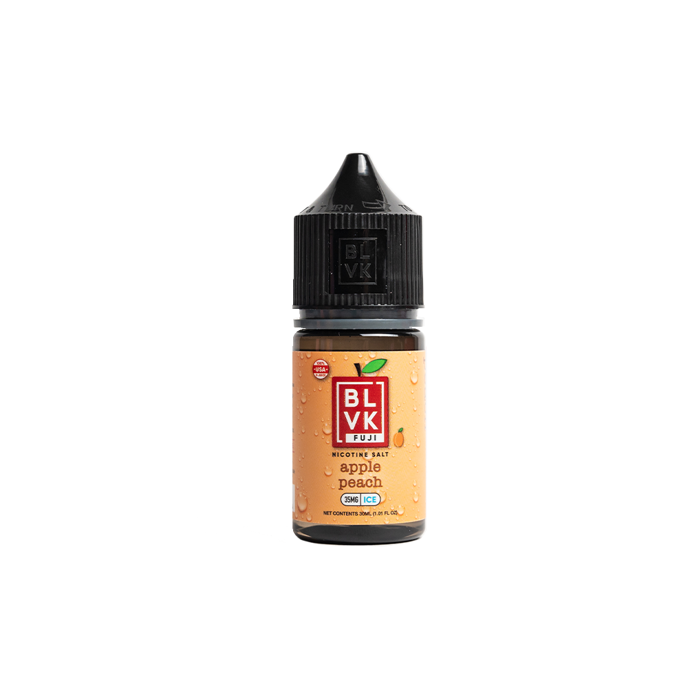BLVK Fuji Salts-Apple Peach Ice, 30mL bottle