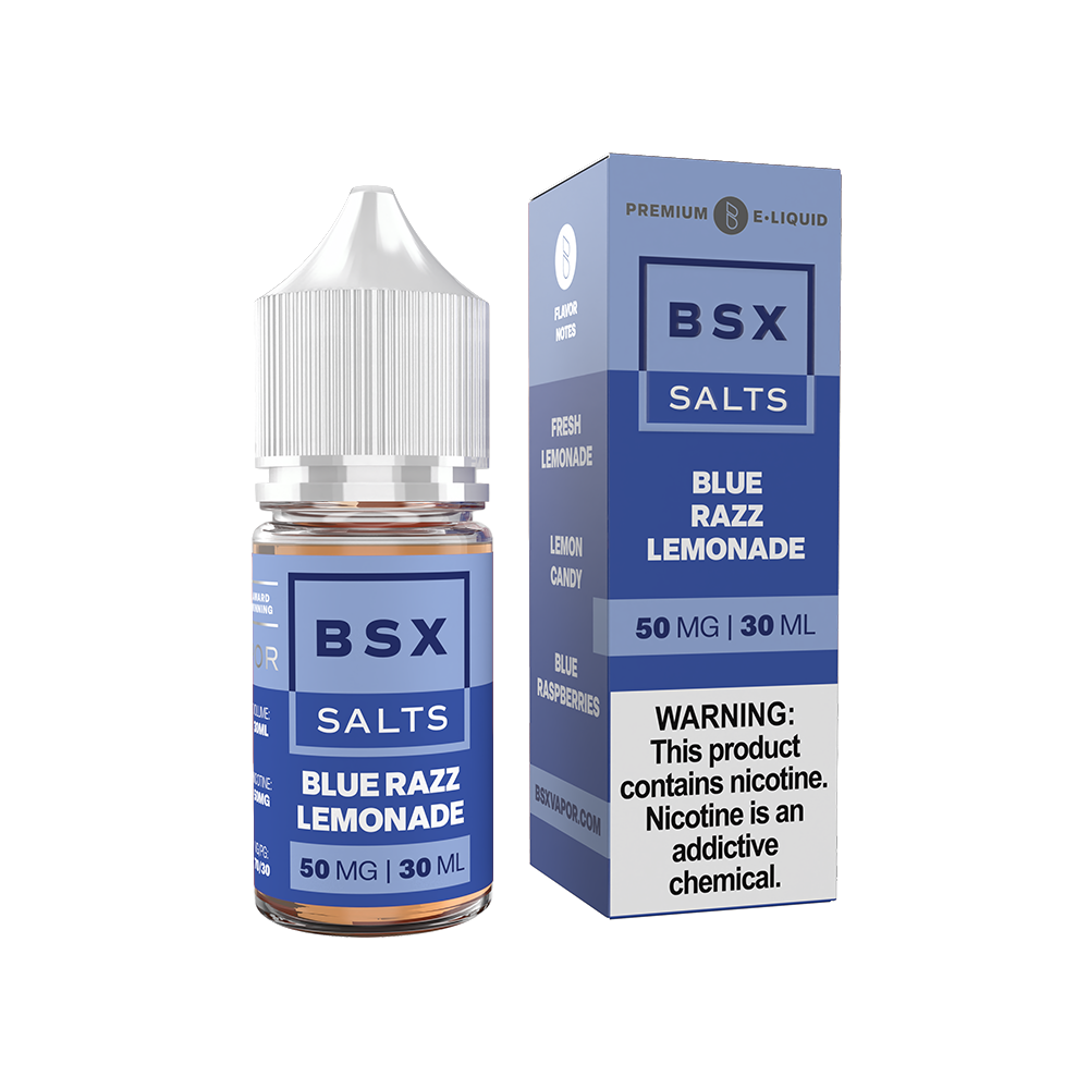Glas BSX TFN Salts-Blue Razz Lemonade, 30mL with packaging
