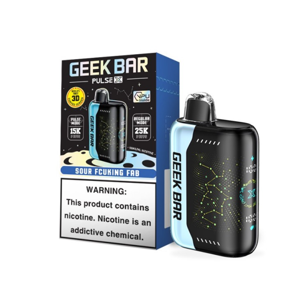 Geek Bar Pulse X Disposable | 25000 Puffs | 18mL | 50mg | Sour Fcuking Fab with packaging