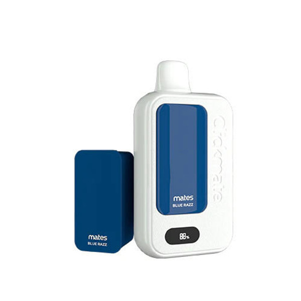 7Daze Clickmate 2% Disposable Starter Kit | 15000 Puffs | 18mL | 20mg | Blue Razz
