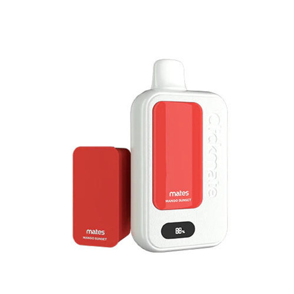 7Daze Clickmate 2% Disposable Starter Kit | 15000 Puffs | 18mL | 20mg | Mango Sunset