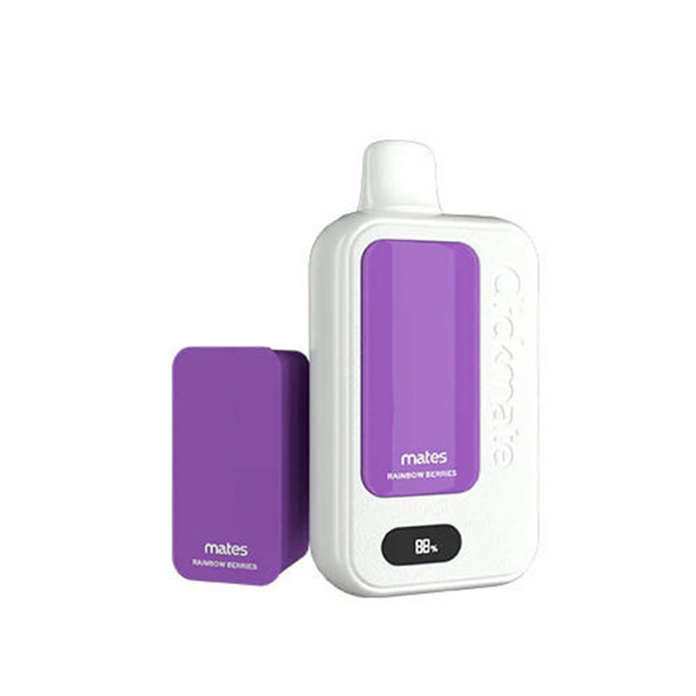 7Daze Clickmate 2% Disposable Starter Kit | 15000 Puffs | 18mL | 20mg | Rainbow Berries