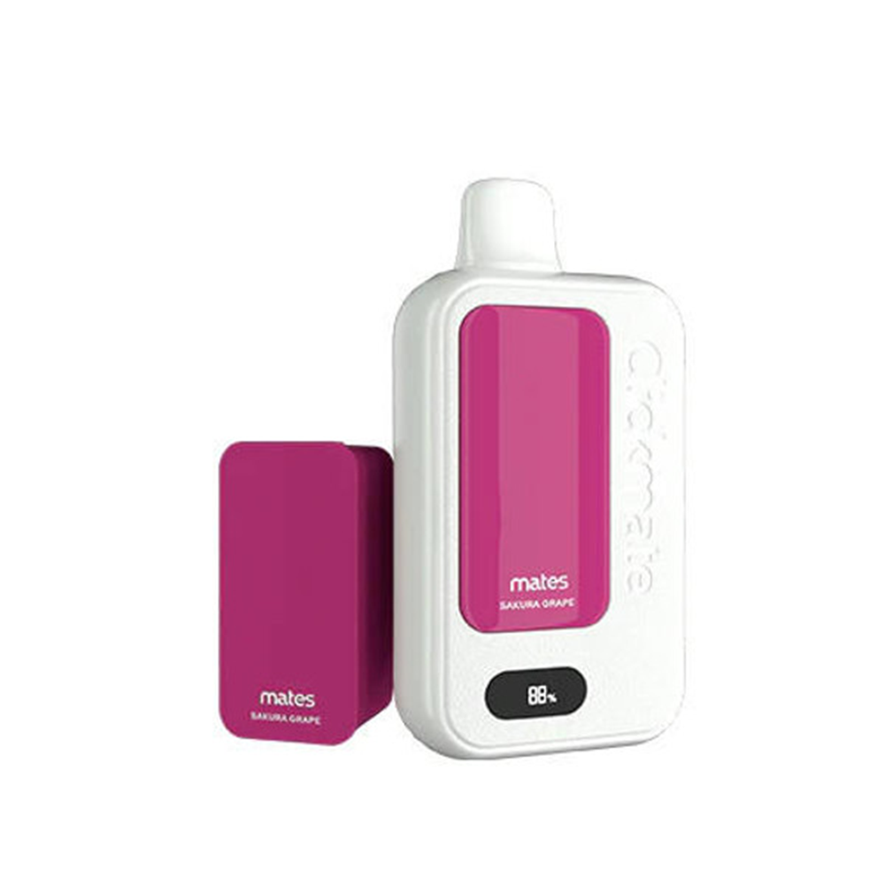 7Daze Clickmate 2% Disposable Starter Kit | 15000 Puffs | 18mL | 20mg | Sakura Grape