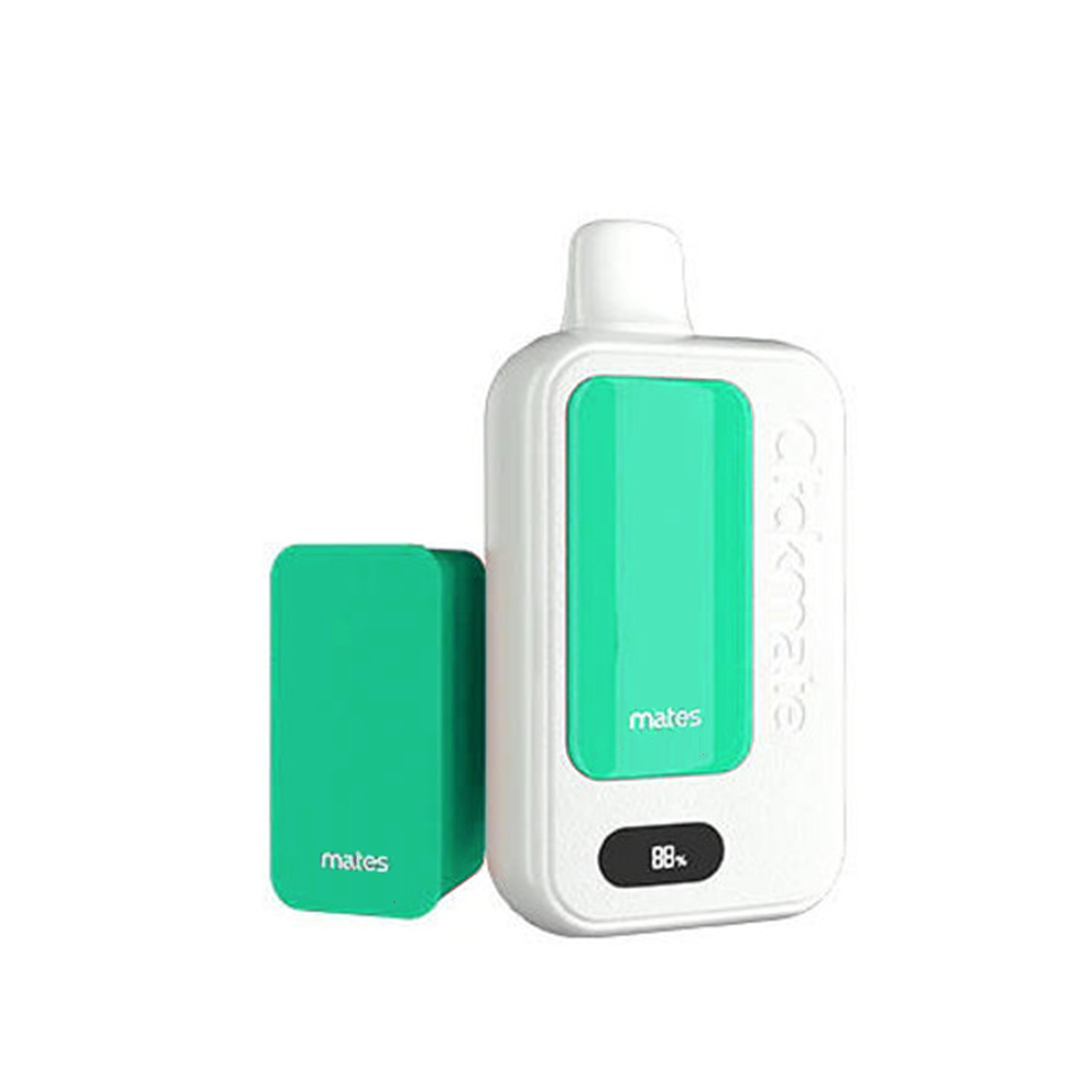 7Daze Clickmate 2% Disposable Starter Kit | 15000 Puffs | 18mL | 20mg | Spearmint Blast