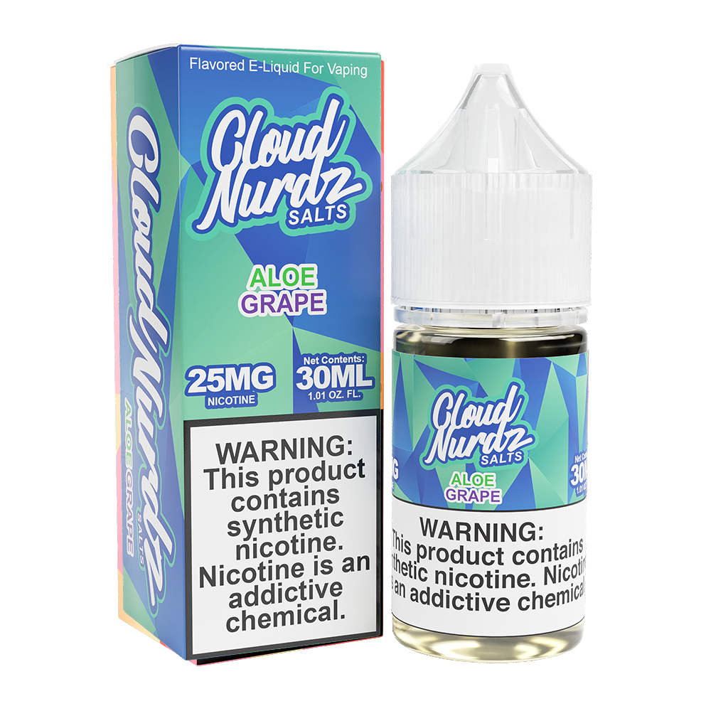 Aloe Grape by Cloud Nurdz Salt Series E-Liquid 30mL (Salt Nic) Aloe Grape with packaging