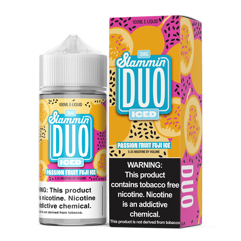 Passionfruit Fuji Ice by Slammin Duo 100mL with packaging