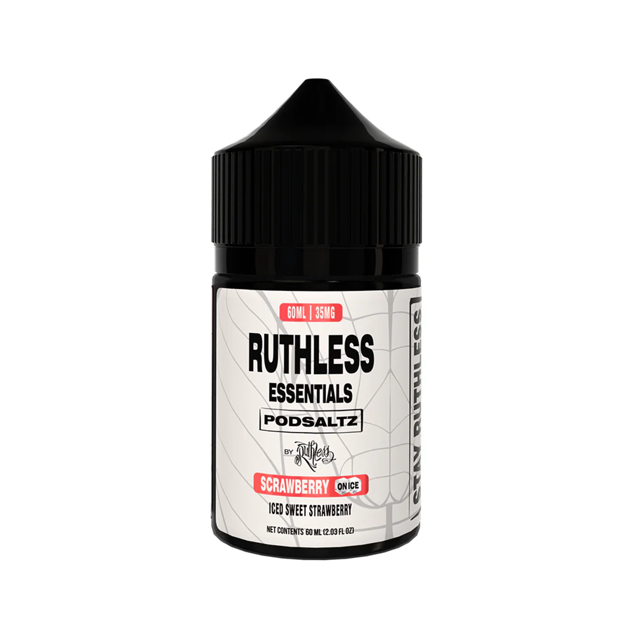 Ruthless SALTS E-Liquid - Scrawbrrry On Ice, 60mL