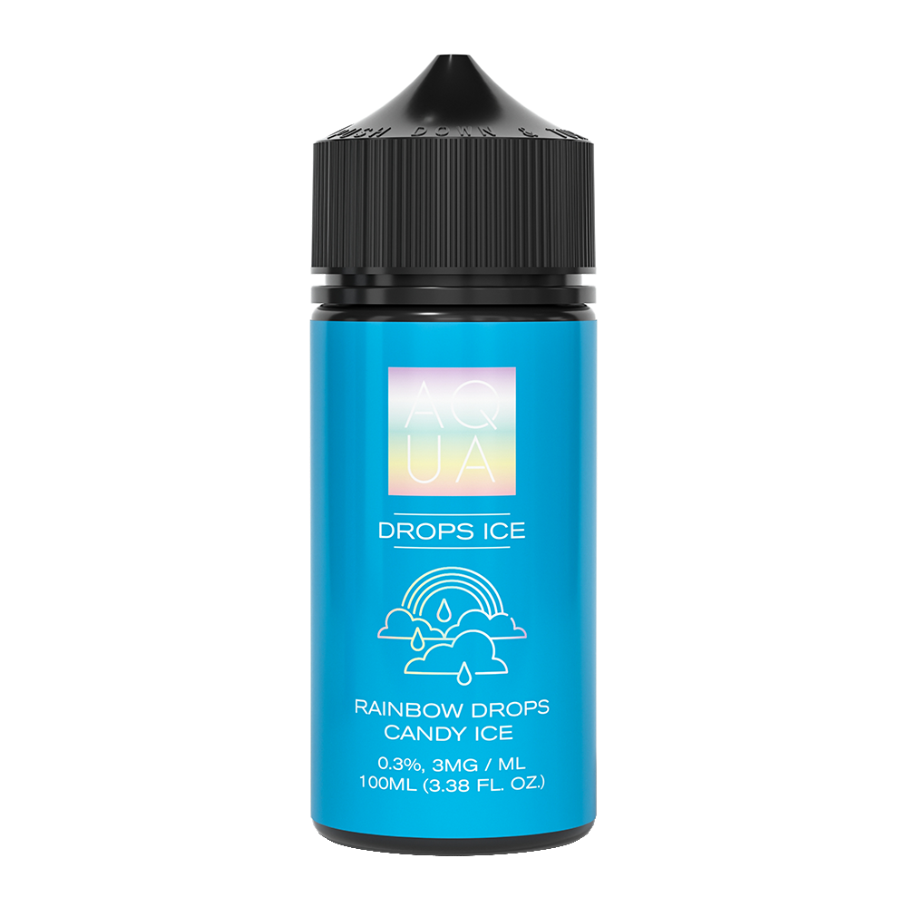 Aqua Series E-Liquid 100mL (Freebase) | Drops Menthol