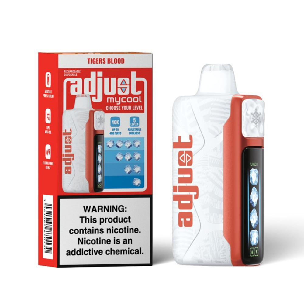 Adjust MyCool Disposable | 40000 Puff | 20mL | 50mg | Tigers Blood with packaging