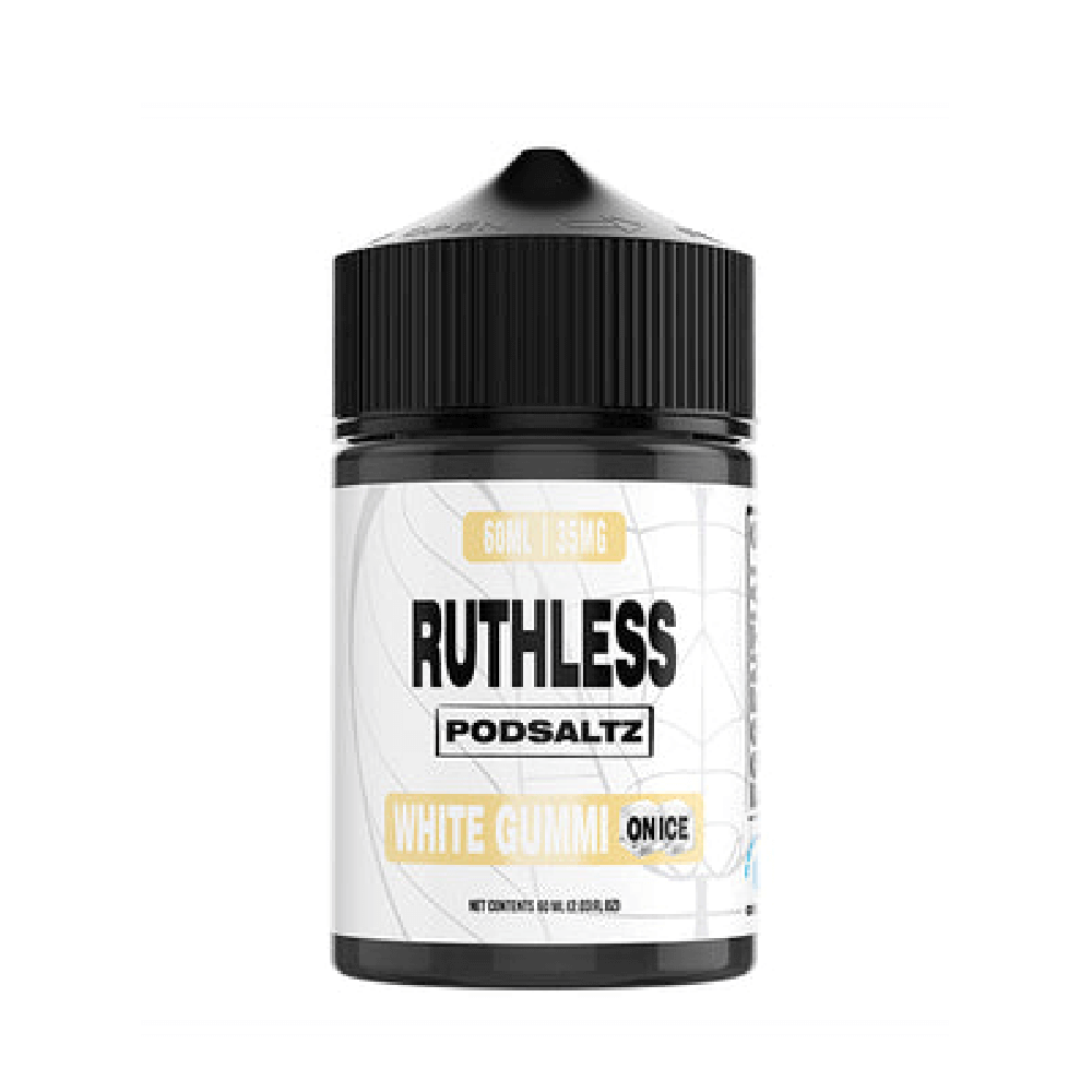 Ruthless Essentials Salt Series E-Liquid | 60mL | Salt Nic | White Gummi On Ice
