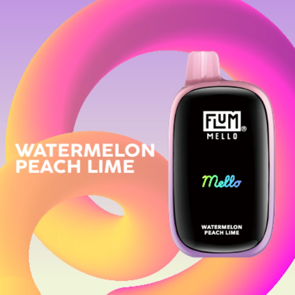 Flum Mello Disposable | 20000Puff | 15mL | 50mg | Watermelon Peach Lime