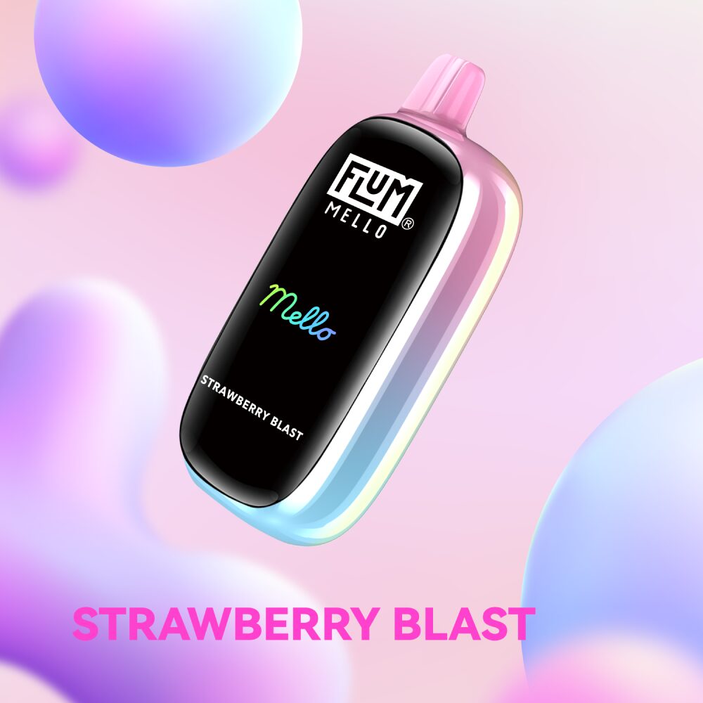 Flum Mello Disposable | 20000Puff | 15mL | 50mg | Strawberry Blast