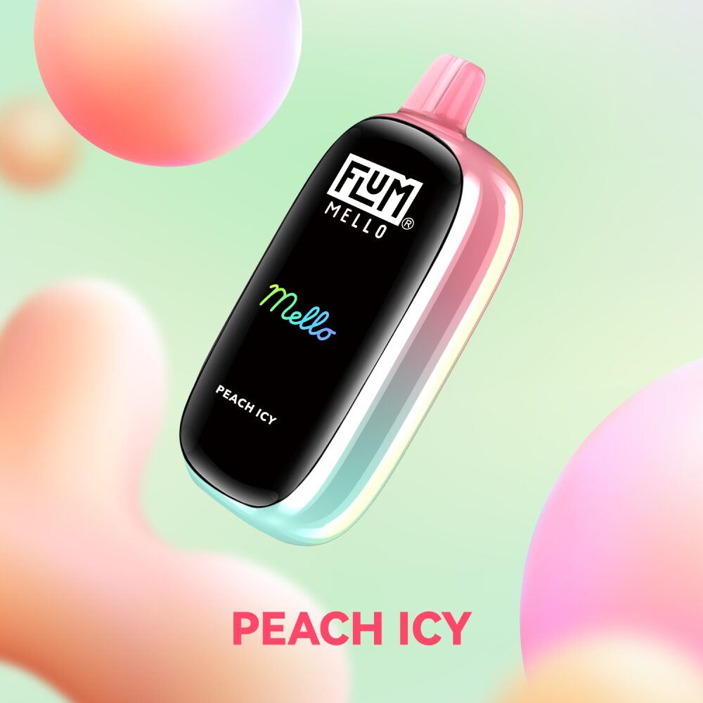 Flum Mello Disposable | 20000Puff | 15mL | 50mg | Peach Icy