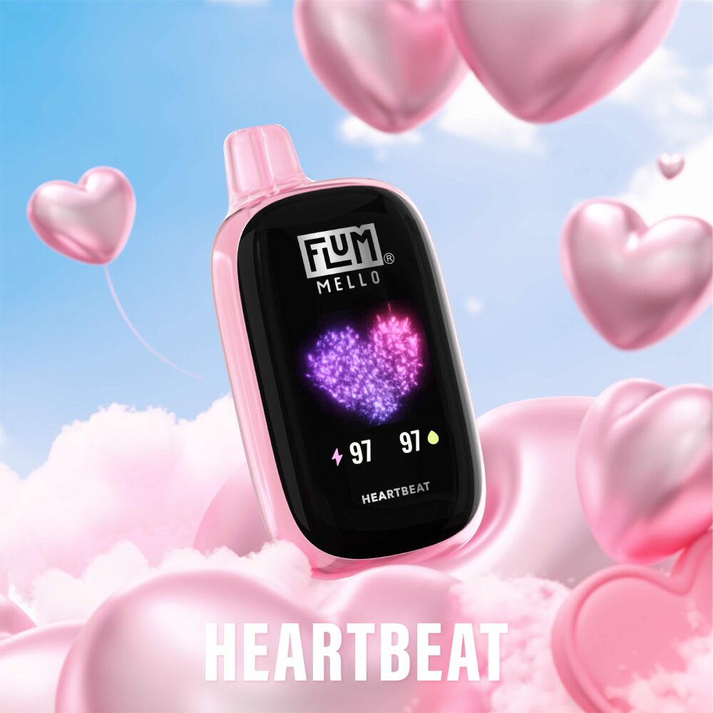 Flum Mello Disposable | 20000Puff | 15mL | 50mg | Heartbeat