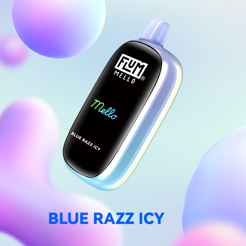 Flum Mello Disposable | 20000Puff | 15mL | 50mg | Blue Razz Icy