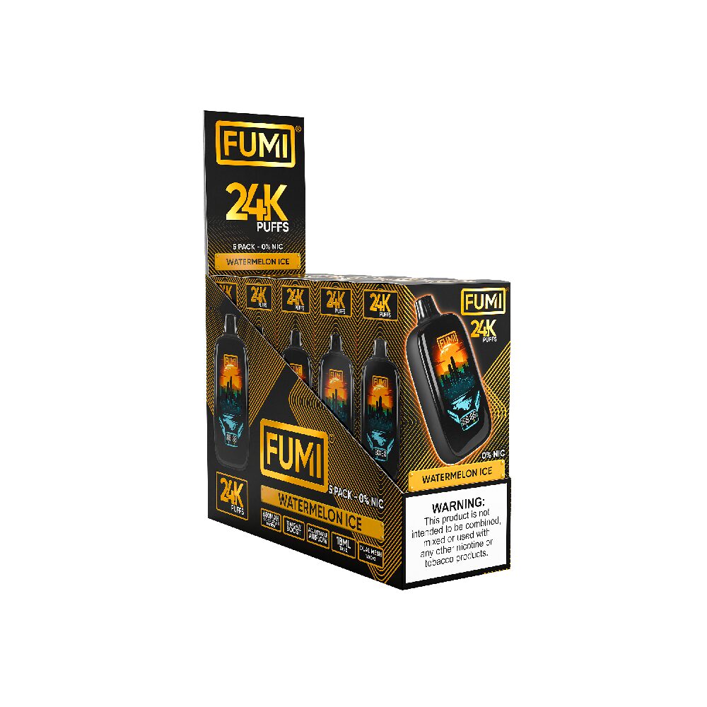 Fumi (Dispo) | (24000Puff) | (18mL) | Watermelon Ice with packaging