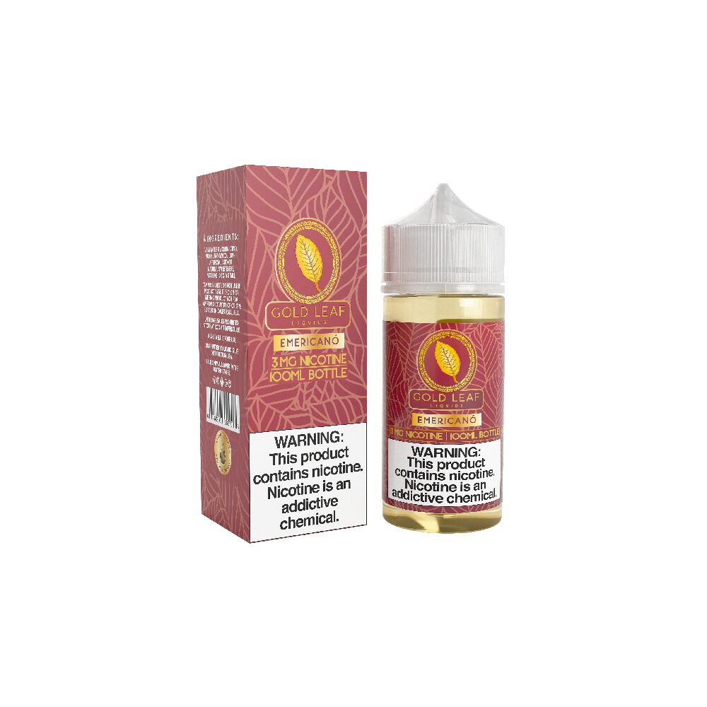 Gold Leaf - Emericano E-Juice, 100mL - with packaging