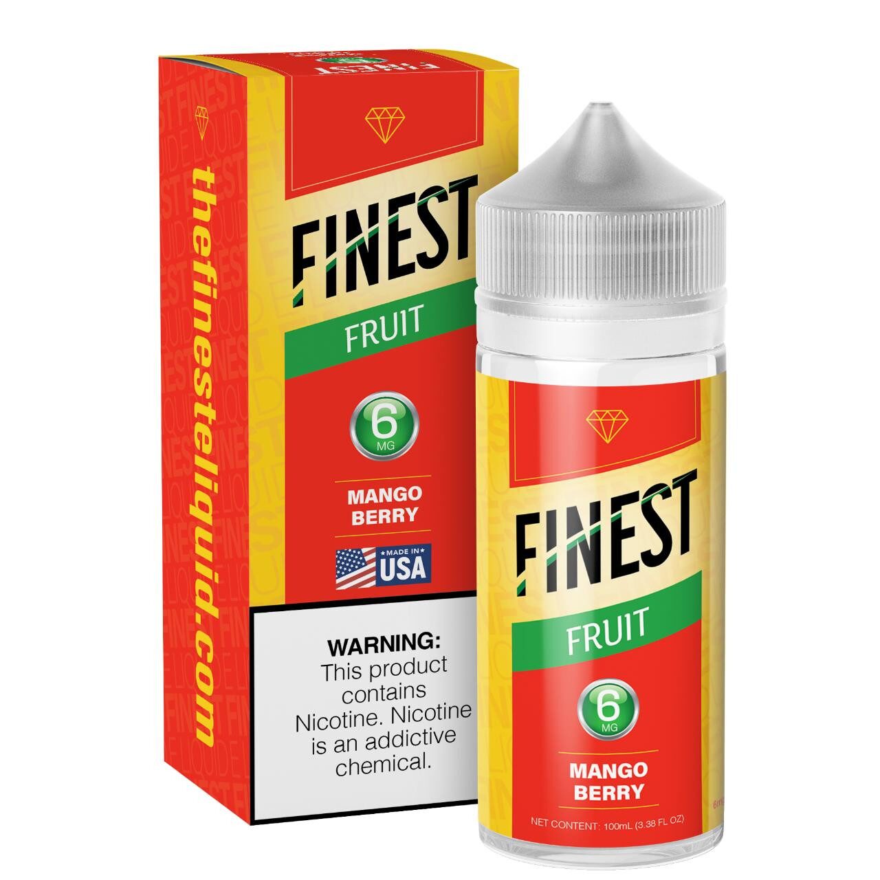 Finest - Mango Berry E-Juice, 100mL - 6mg