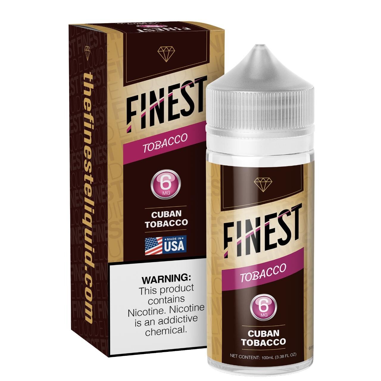 Finest - Cuban Tobacco E-Juice, 100mL - 6mg