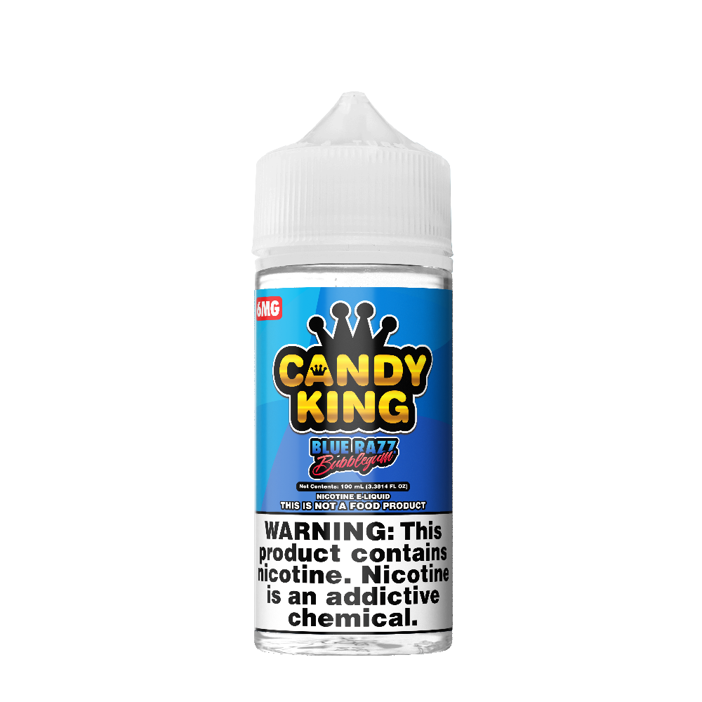 Blue Razz Bubblegum Candy King 100mL bottle