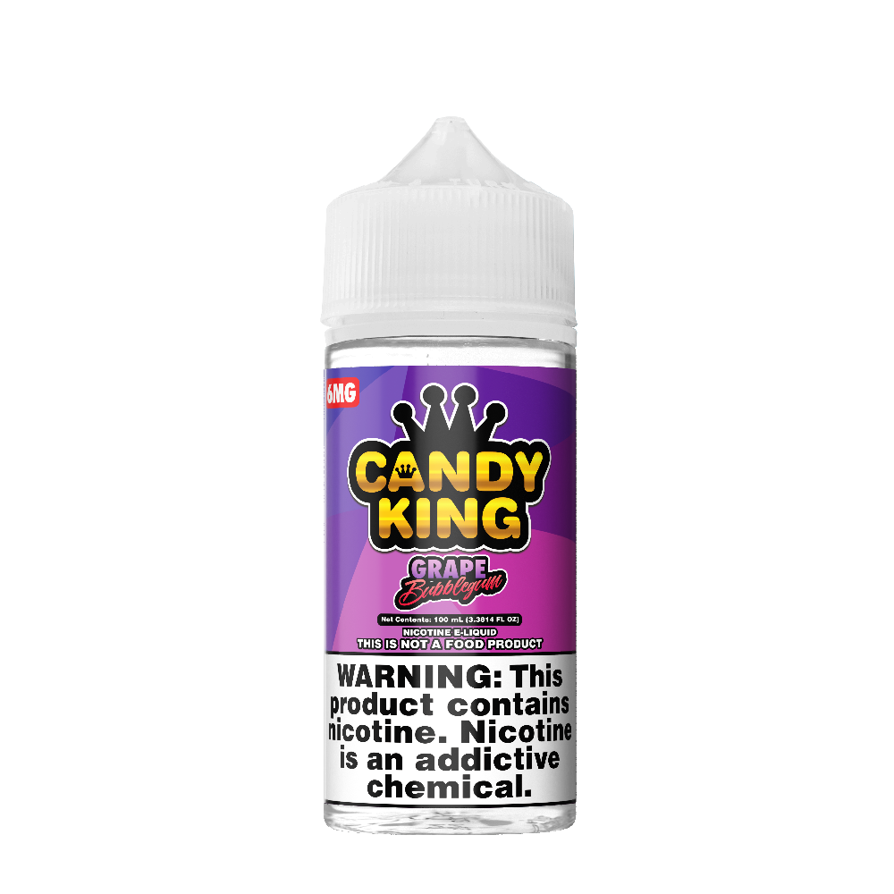 Grape Bubblegum Candy King 100mL 6mg bottle