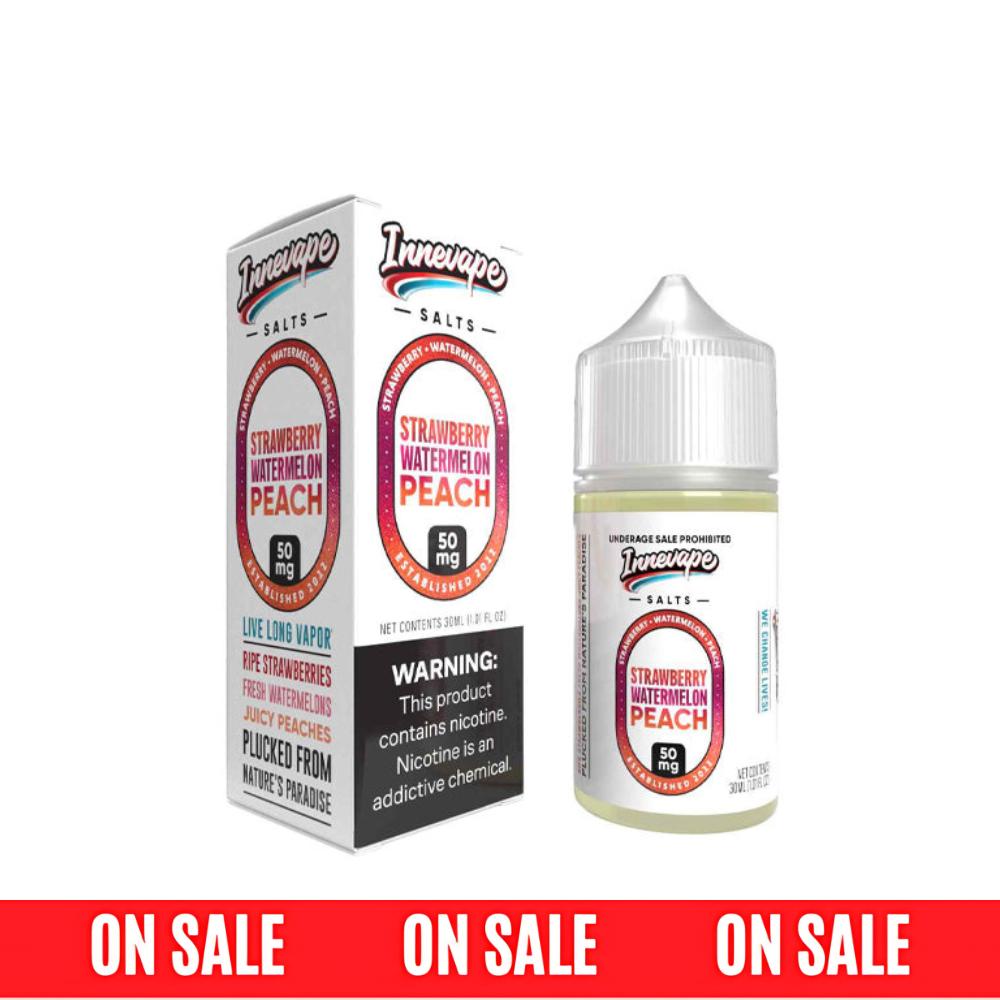 Innevape SALTS E-Liquid-Strawberry Watermelon Peach, 30mL