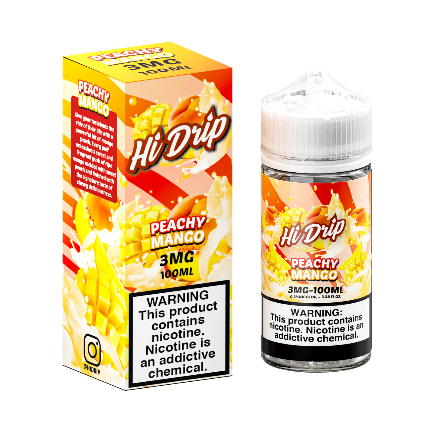 Peachy Mango by Hi Drip E-Liquid 100ml with Packaging