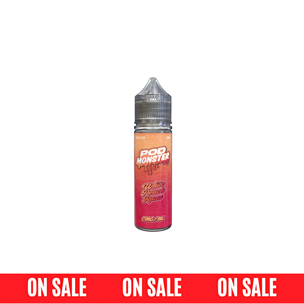Pod Monster - White Peach Razz Pod Monster E-Juice, 60mL