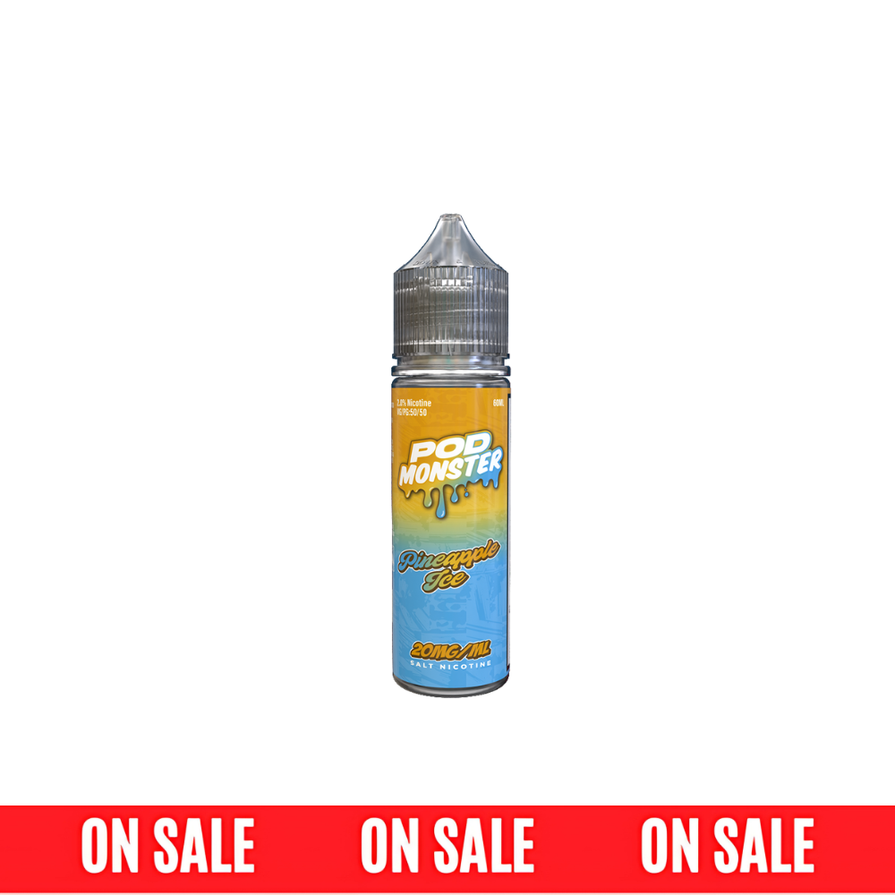 Pod Monster Series E-Liquid-Pineapple Ice, 60mL