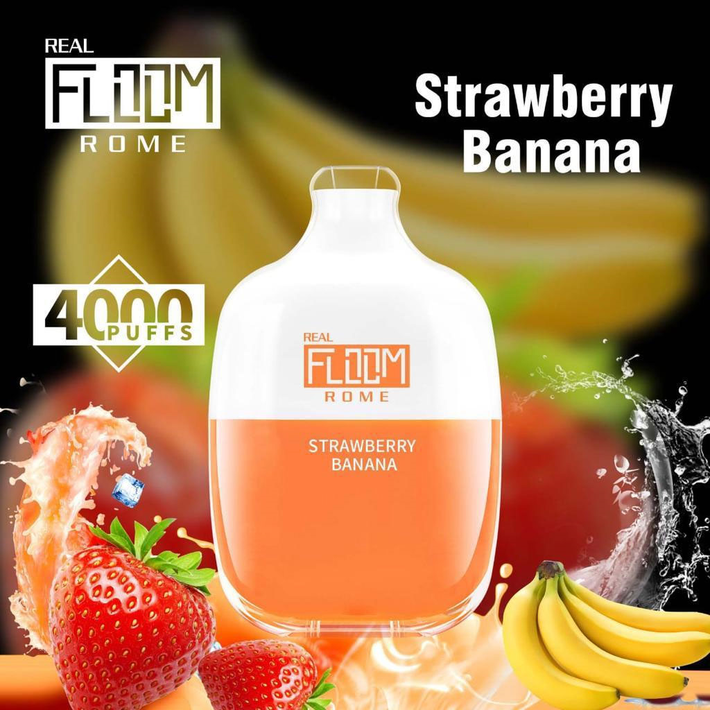 Floom Rome Disposable | 4000 Puffs | 10mL | 50mg | Strawberry Banana