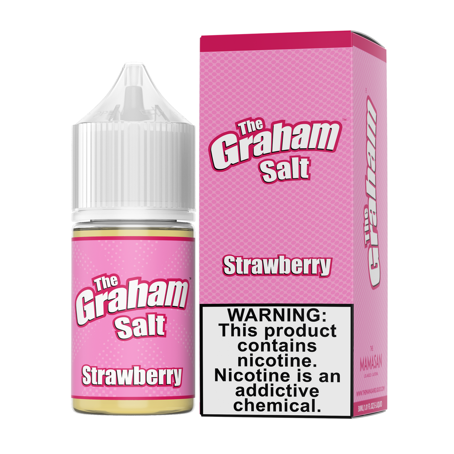 Slam Juice SALTS E-Liquid - Strawberry, 30mL with Packaging