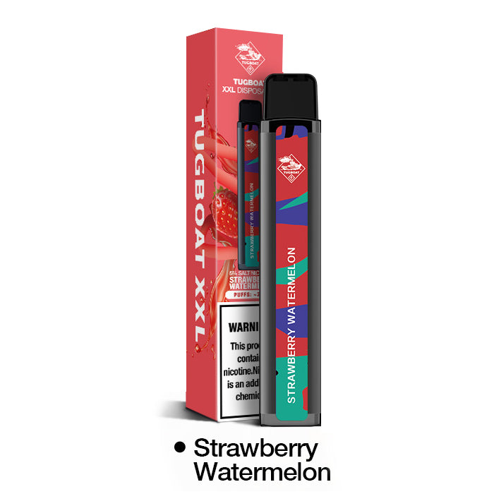 Tug Pod XXL - 2500 Puffs Disposable - 6.6mL 50mg - Strawberry Watermelon with Packaging