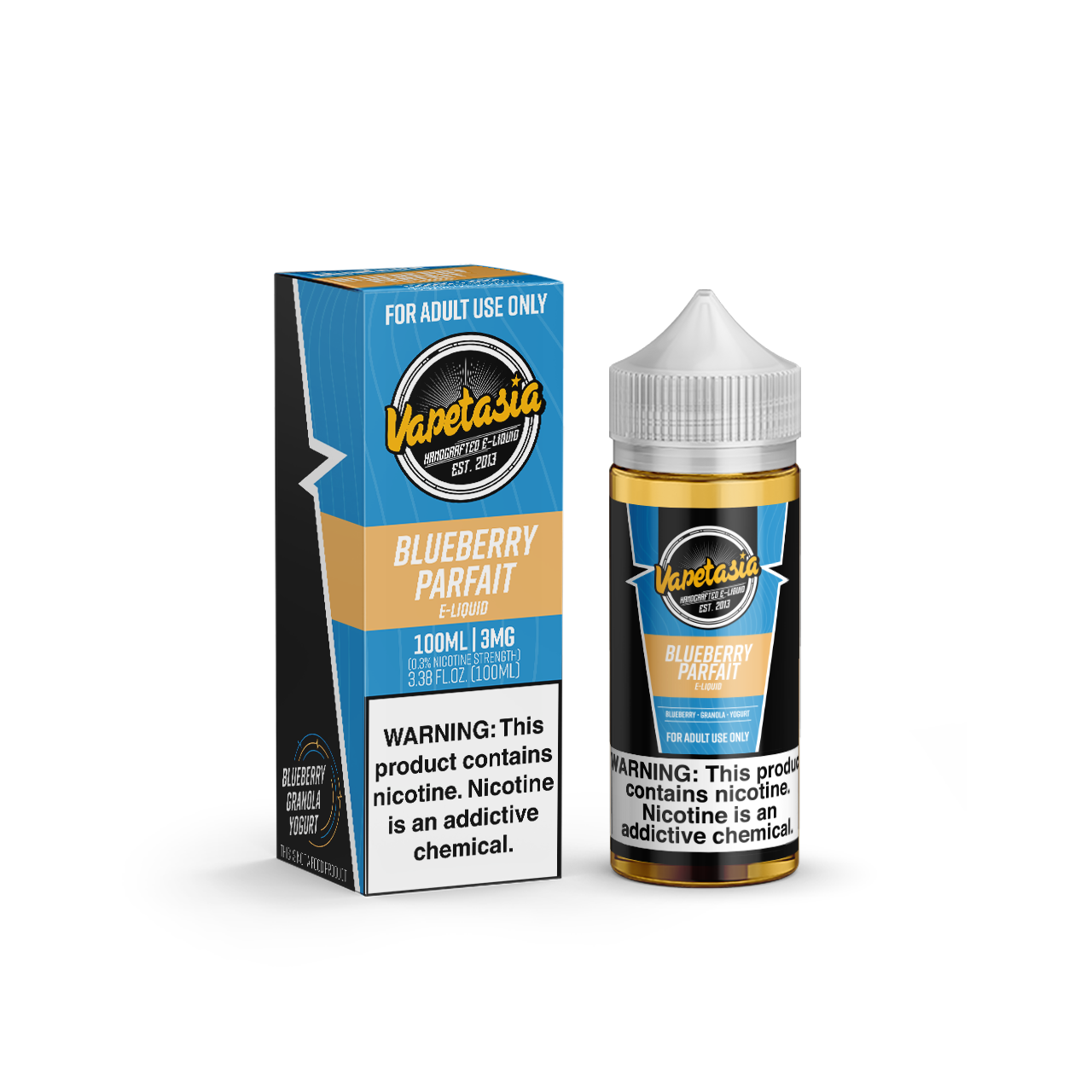 Vapetasia - Blueberry Parfait E-Juice, 100mL with Packaging