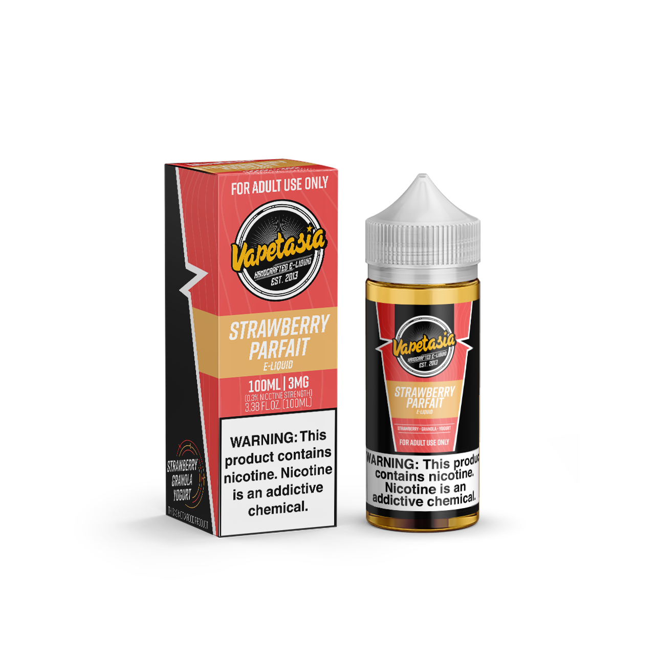 Vapetasia - Strawberry Parfait E-Juice, 100mL with Packaging