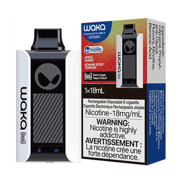 WAKA SoPro PA10000 Disposable | 10,000 Puffs | 18mL | 50mg | Apple Surge with packaging