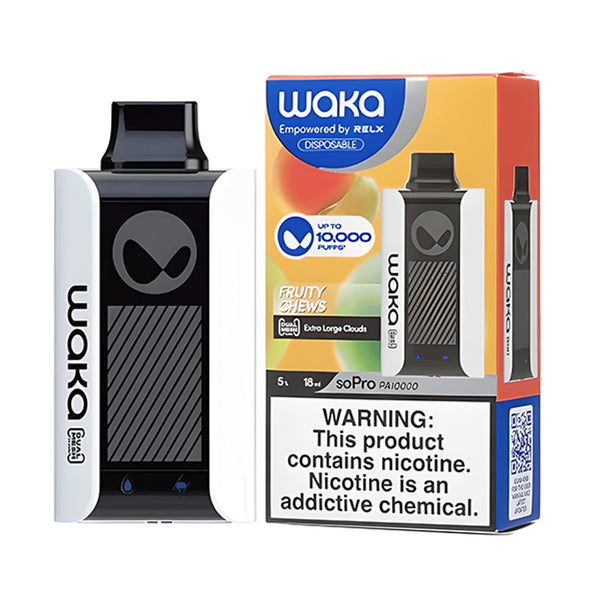WAKA SoPro PA10000 Disposable | 10,000 Puffs | 18mL | 50mg | Fruity Chews with packaging