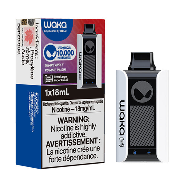 WAKA SoPro PA10000 Disposable | 10,000 Puffs | 18mL | 50mg | Grape Apple with packaging