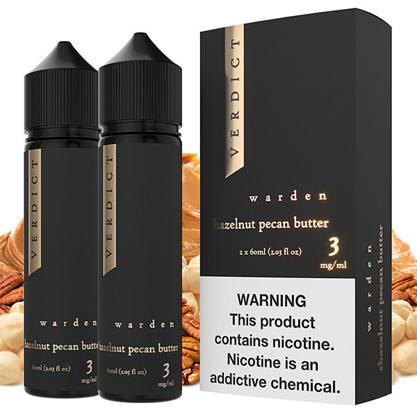 Verdict Series E-Liquid | x2-60mL | (Freebase) | Warden with packaging