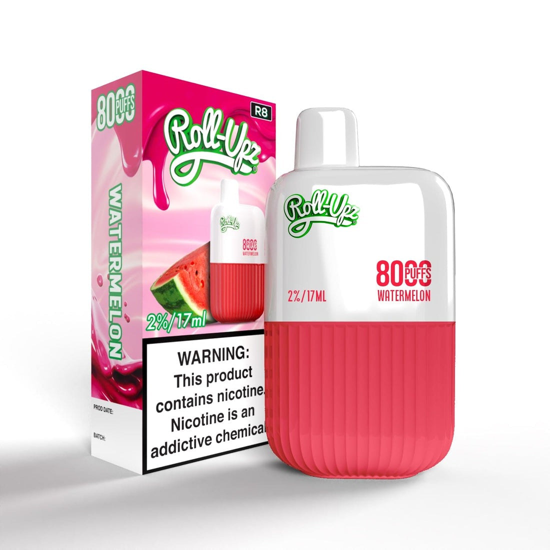 Juice Roll-Upz Disposable | 8000 puffs | 15mL | Watermelon with Packaging