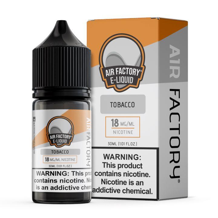 Tobacco by Air Factory Salt Series E-Liquid 30mL With Packaging