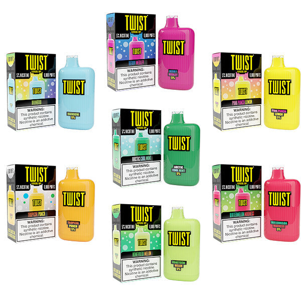 Twist Disposable 6000 | 15mL | 50mg | Group Photo