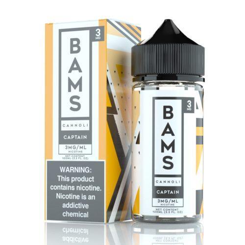 Captain Cannoli by Bam Bam’s Cannoli Series E-Liquid 100mL With Packaging