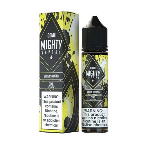 Mighty Vapors - Bangin Bananas E-Juice, 60mL with Packaging