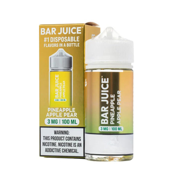 Pineapple Apple Pear by Bar Juice BJ30000 Series E-Liquid 100mL (Freebase) with Packaging