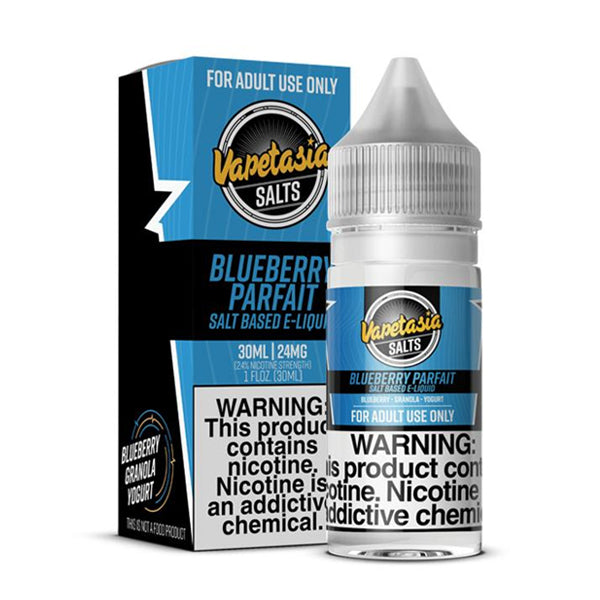 Vapetasia SALTS E-Liquid - Blueberry Parfait, 30mL with Packaging