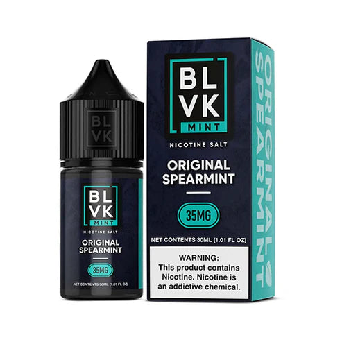 BLVK Mint Salts-Original Spearmint Ice, 30mL with packaging