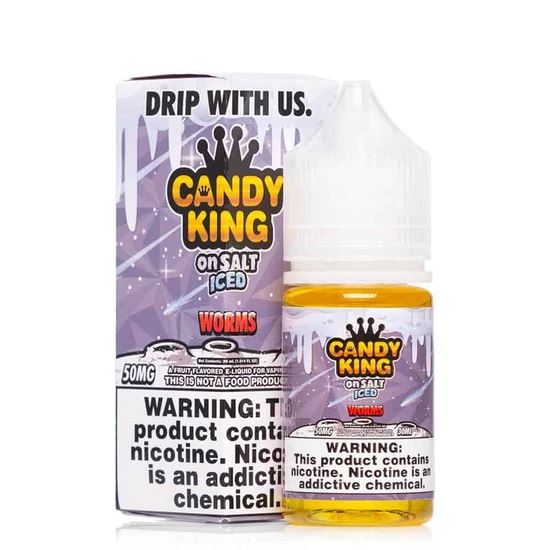 DripMore SALTS E-Liquid - Worms ICED, 30ml with Packaging