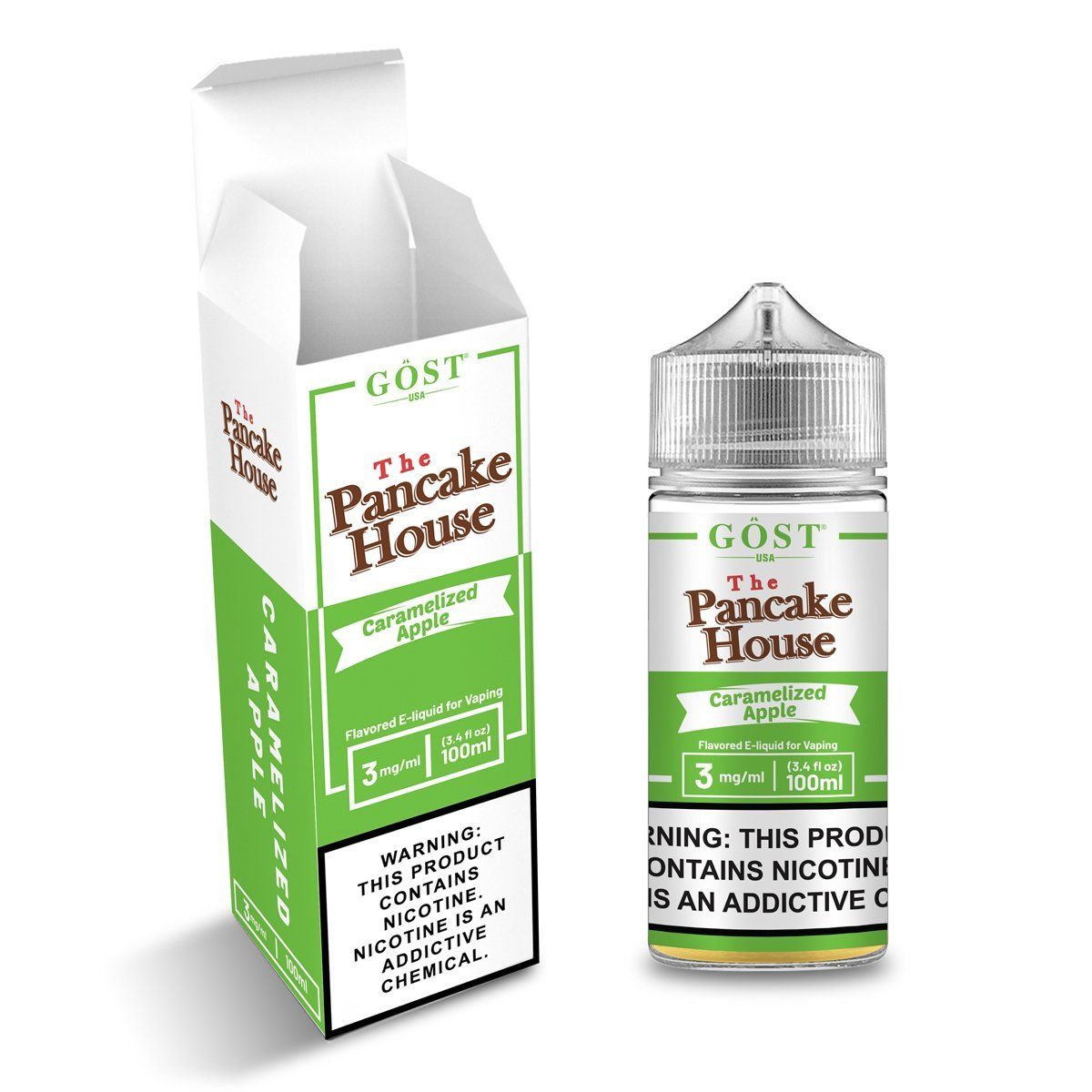 Caramelized Apple by GOST The Pancake House Series 100mL (Freebase) With Packaging