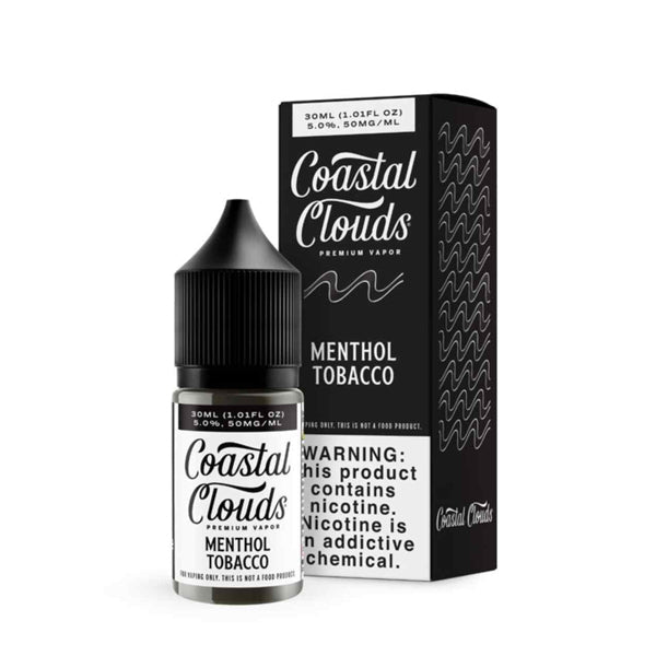 Coastal Clouds Salts - Menthol Tobacco , 30mL with packaging