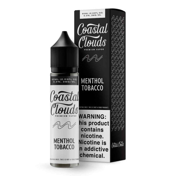 Coastal Clouds-Menthol Tobacco, 60mL with packaging